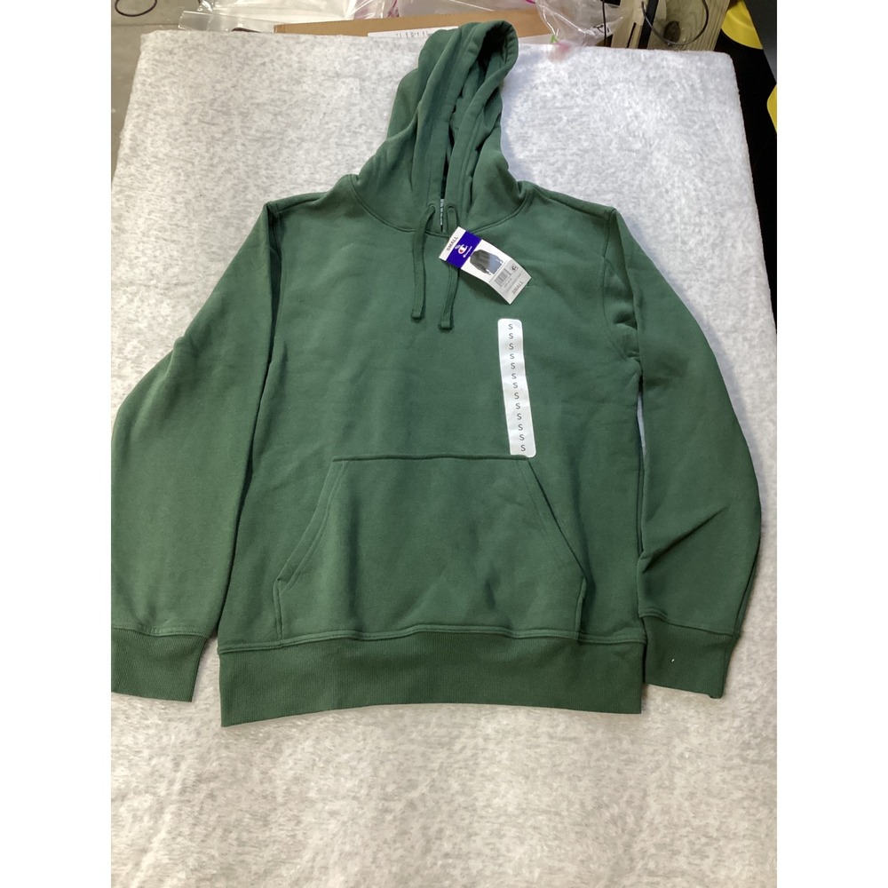 Champion Mens Powerblend Fleece Hoodie Green Sweatshirt CPM253FH77 Small NWT
